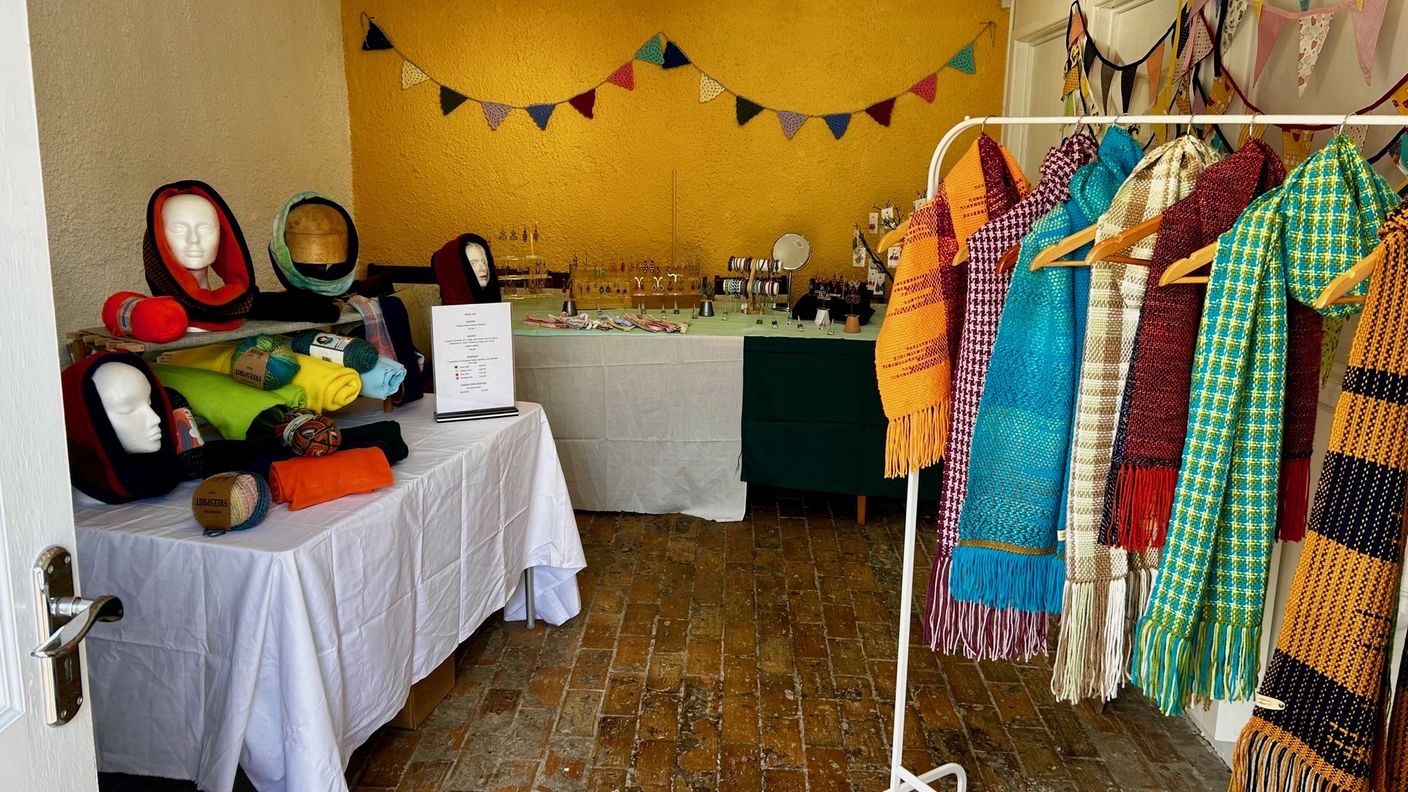 The Craft Room set up as a shop
