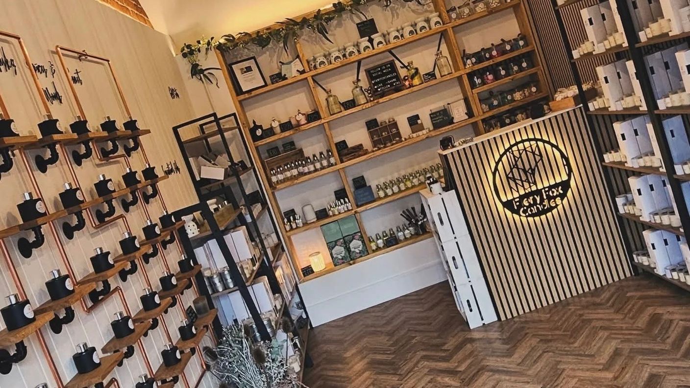 Fiery Fox Candles shop interior