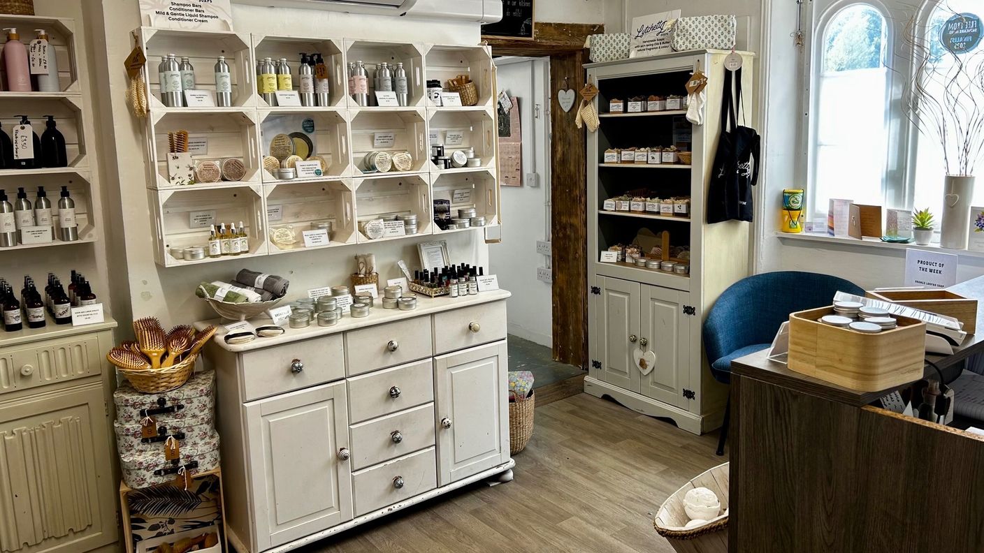Lytchett Bay Soaps shop interior