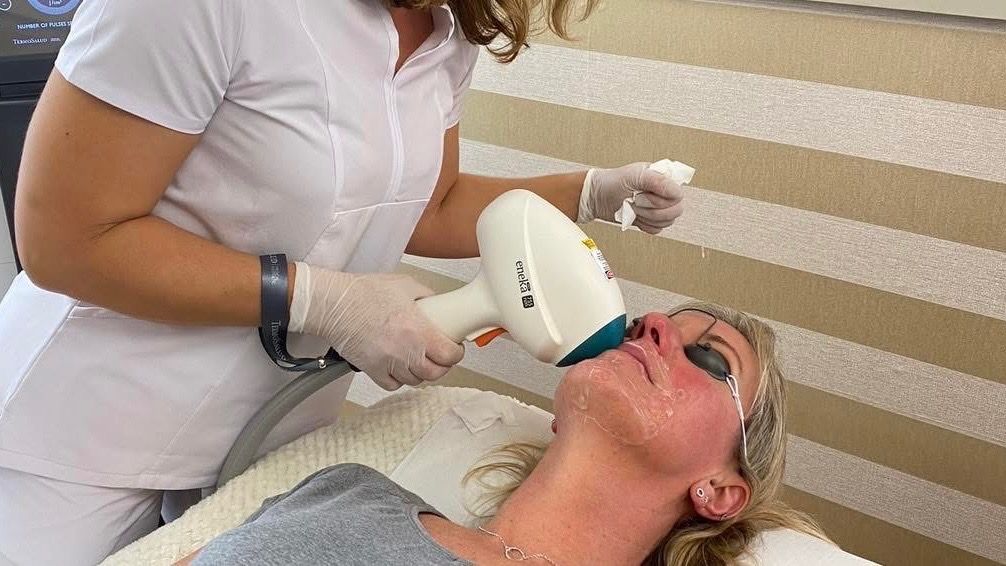 Lytchett Laser Clinic patient receiving treatment