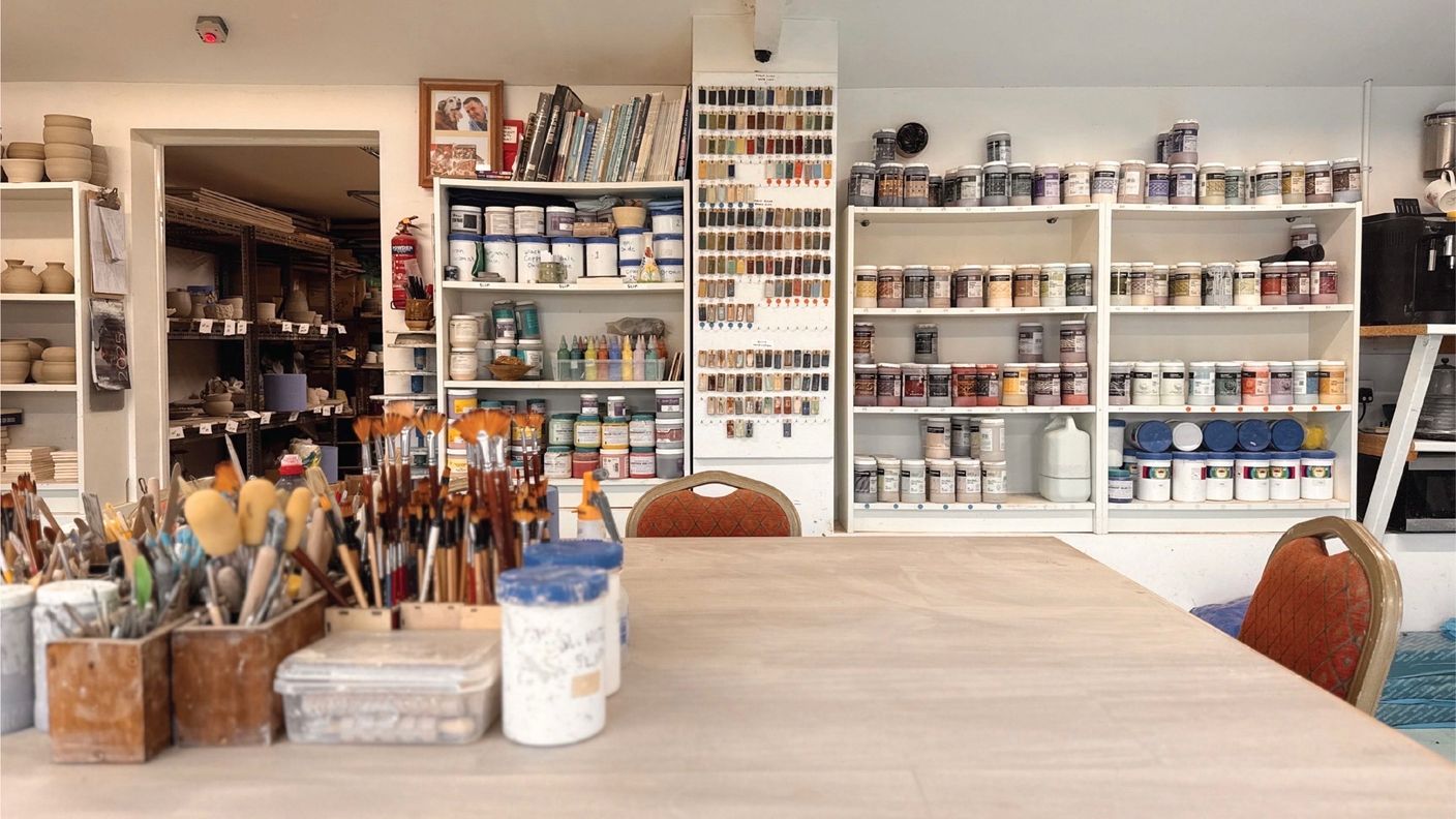 Tradpots Pottery studio interior