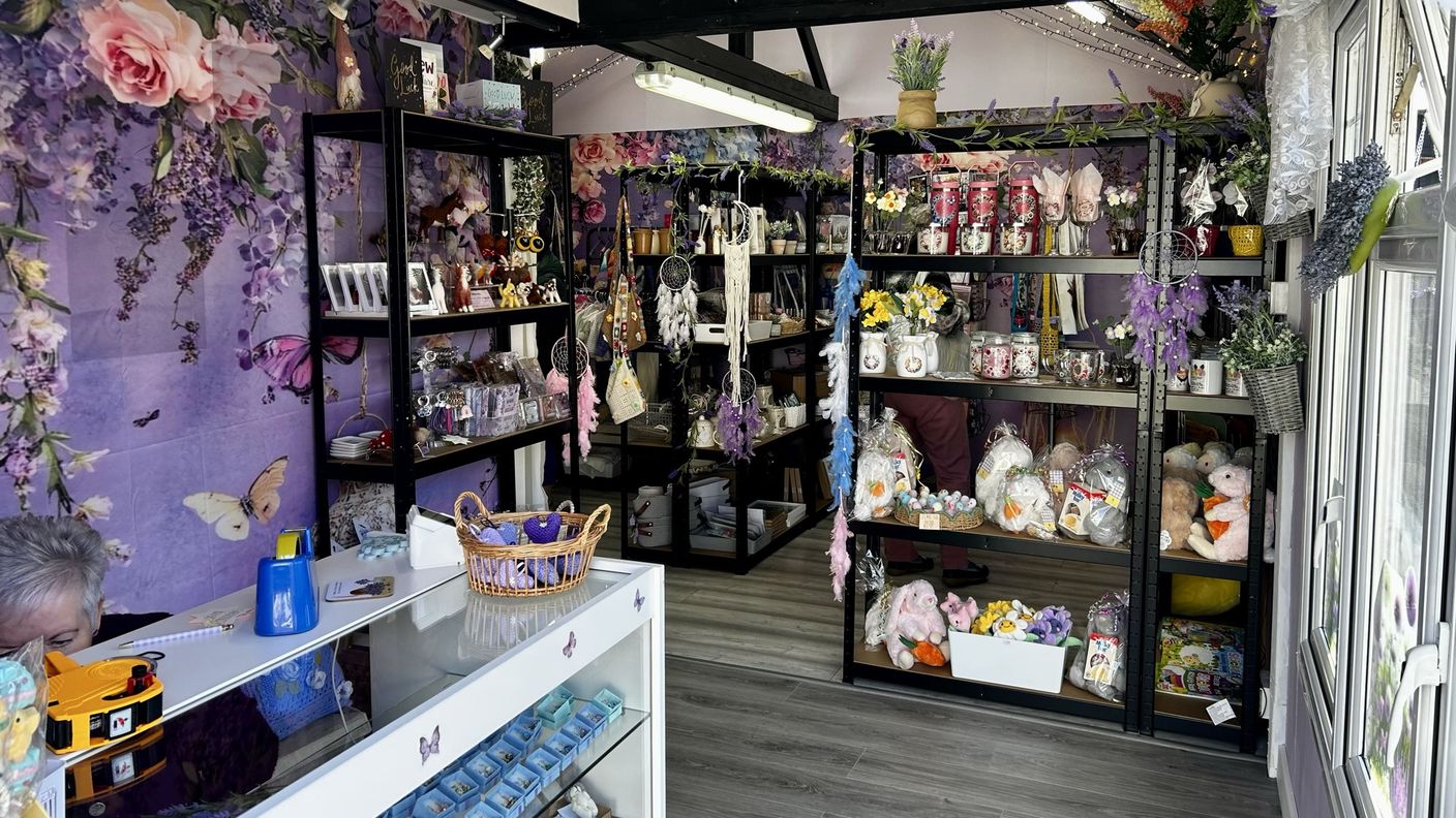 The Lavender Hut interior